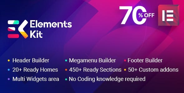 ElementsKit – Ultimate Addons for Elementor Page Builder
 v3.5.0