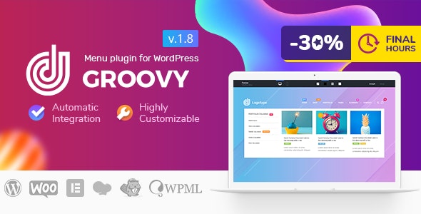 Groovy Mega Menu – Responsive Mega Menu Plugin for WordPress
 v2.6.3