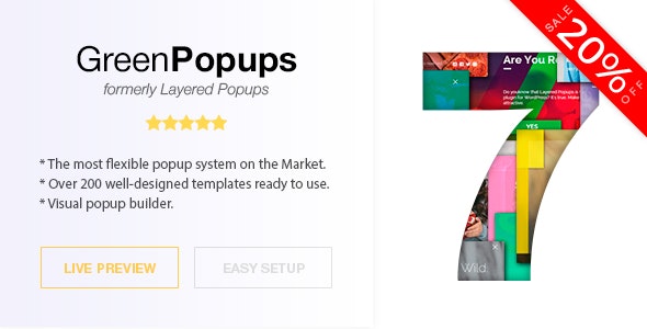 Popup Plugin for WordPress – Green Popups (formerly Layered Popups)
 v7.48