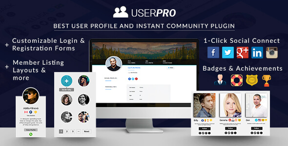 UserPro – Community and User Profiles WordPress Plugin
 v5.1.7 + Addons