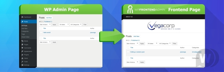 WP Frontend Admin (Premium)  v1.21.1 ‎