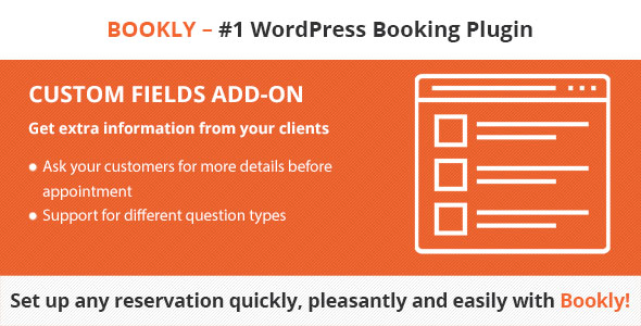 Bookly Custom Fields (Add-on)  v.4.2
