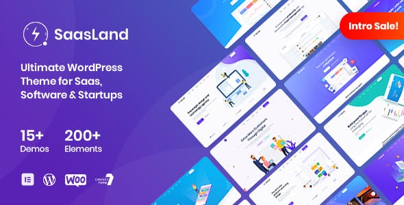 Saasland – MultiPurpose WordPress Theme for Saas Startup  v3.6.4