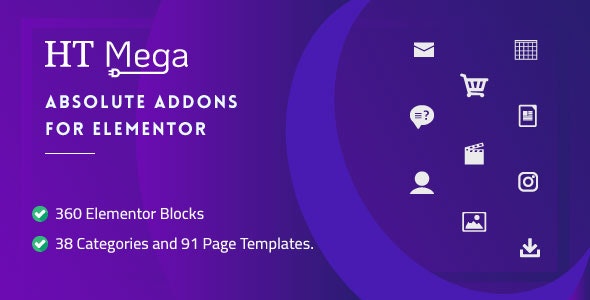 HT Mega Pro – Absolute Addons for Elementor Page Builder  v1.8.2