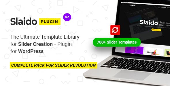 Slaido – Template Pack for Slider Revolution WordPress Plugin  v2.0.5